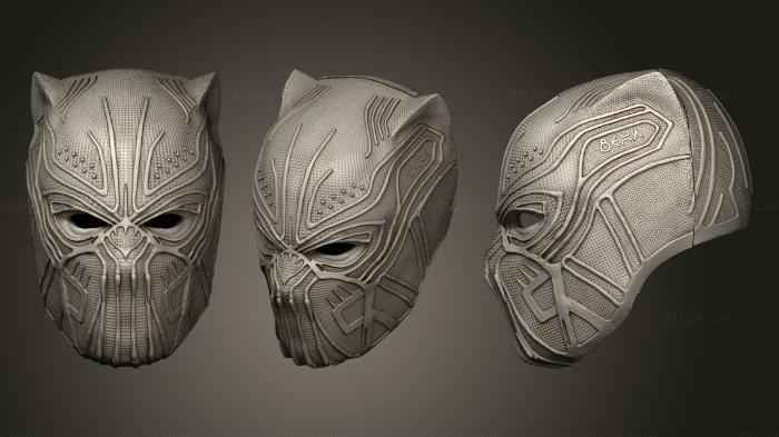 Mask (Killmonger, MS_0425) 3D models for cnc